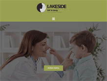 Tablet Screenshot of lakeside-ent.com